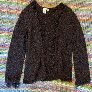 Coldwater Creek Fringed Cardigan